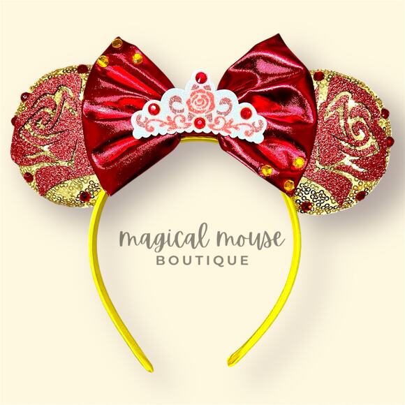 Princess Belle Minnie Ears | Disney's Beauty & the Beast-Inspired Mouse Ears - Picture 1 of 1